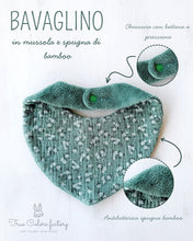 Carica l'immagine nel visualizzatore di Gallery, SCATOLA REGALO NASCITA coniglio mussola fantasia verde