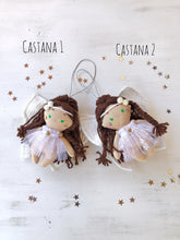 Carica l'immagine nel visualizzatore di Gallery, Bambolina in stoffa per DECORAZIONE NATALIZIA